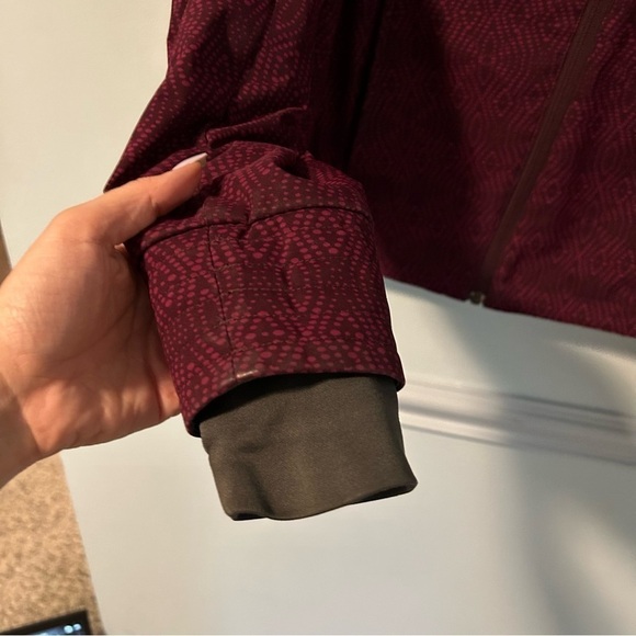 Columbia Plume Purple Side-Zip Fleece Windbreaker Hooded Jacket Size Medium - Picture 5 of 14